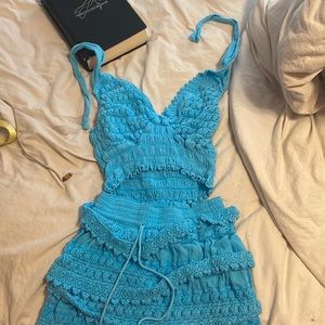 A blue two piece set